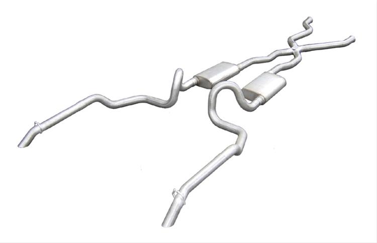 Pypes Turbo Pro Exhaust Systems SGI10T Systems, Pro, Crossmember-Back, Stainless Steel, Natural, Chevy, Kit