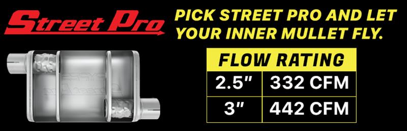 Pypes Street Pro Exhaust Systems SGT73S Systems, Crossmember Back w/ X-pipe System 63-66 GM Truck split rear dual exit 2.5 inch intermediate thumbnail 4