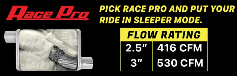 Pypes Race Pro Dual Exhaust Systems SGT74R Systems, Crossmember Back w/ H-pipe System 63-66 GM Truck split rear dual exit 2.5 inch intermediate thumbnail 2