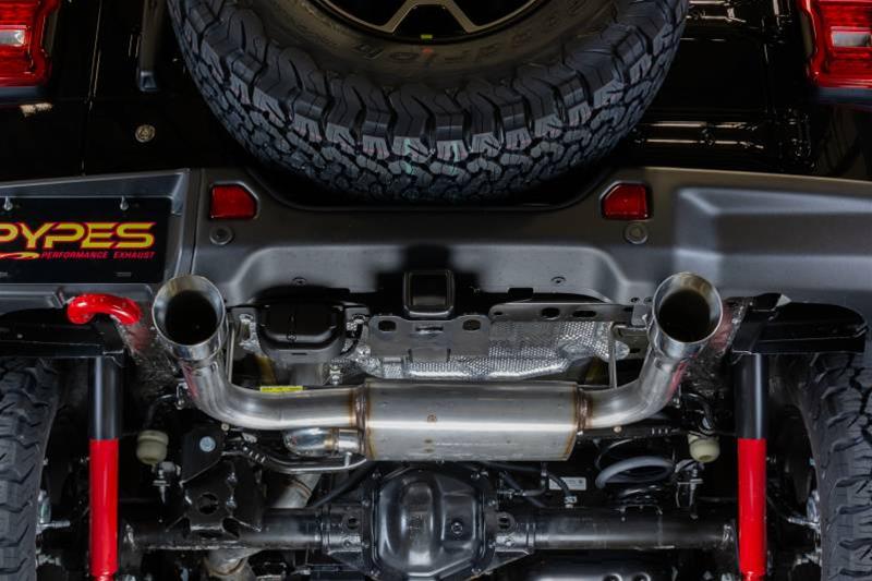 Pypes Converter-Back Exhaust Systems for 2021 WRANGLER - SJJ24S Systems, Axle-back System 2018-2020 Jeep JL Dual Exit 2.5 inch Intermediate thumbnail 5