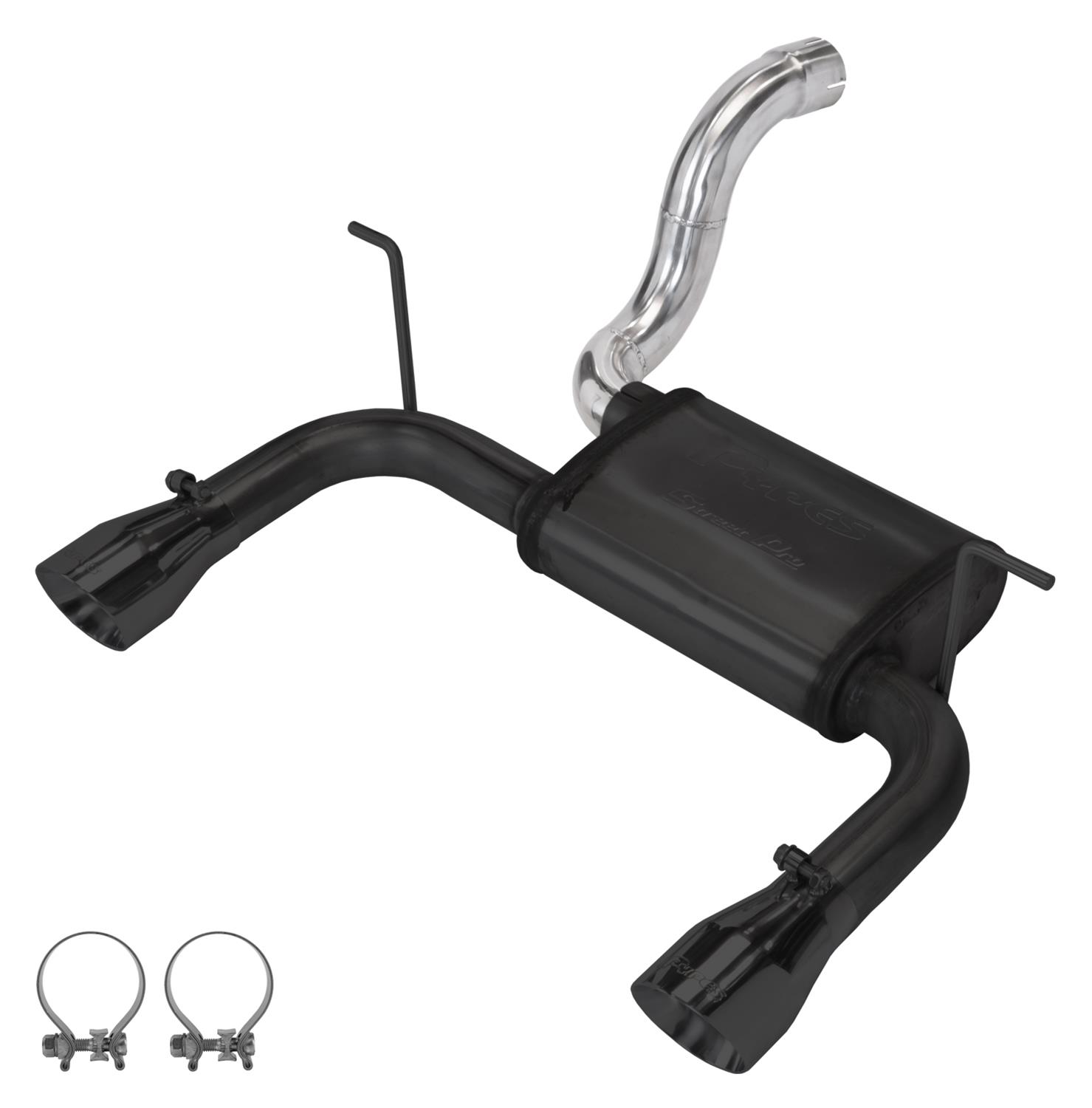 Pypes Converter-Back Exhaust Systems SJJ24SB Systems, Axle-back System 2018-2020 Jeep JL Dual Exit 2.5 inch Intermediate thumbnail 3