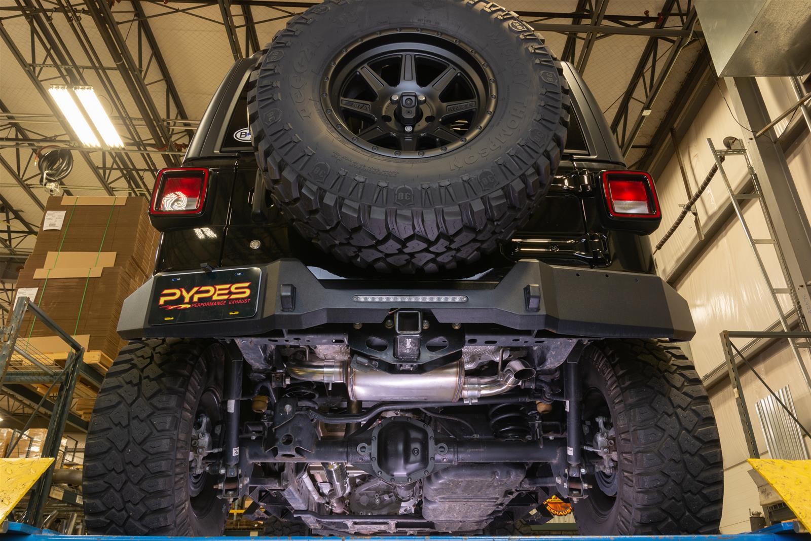 Pypes HGC Exhaust Systems for 2018-2023 WRANGLER - SJJ25SQ System, High Ground Clearance, 2.50 in., Cat-Back Exhaust, 409 Stainless Steel, Natural, M80 Muffler, Street Pro Muffler, Jeep, Kit