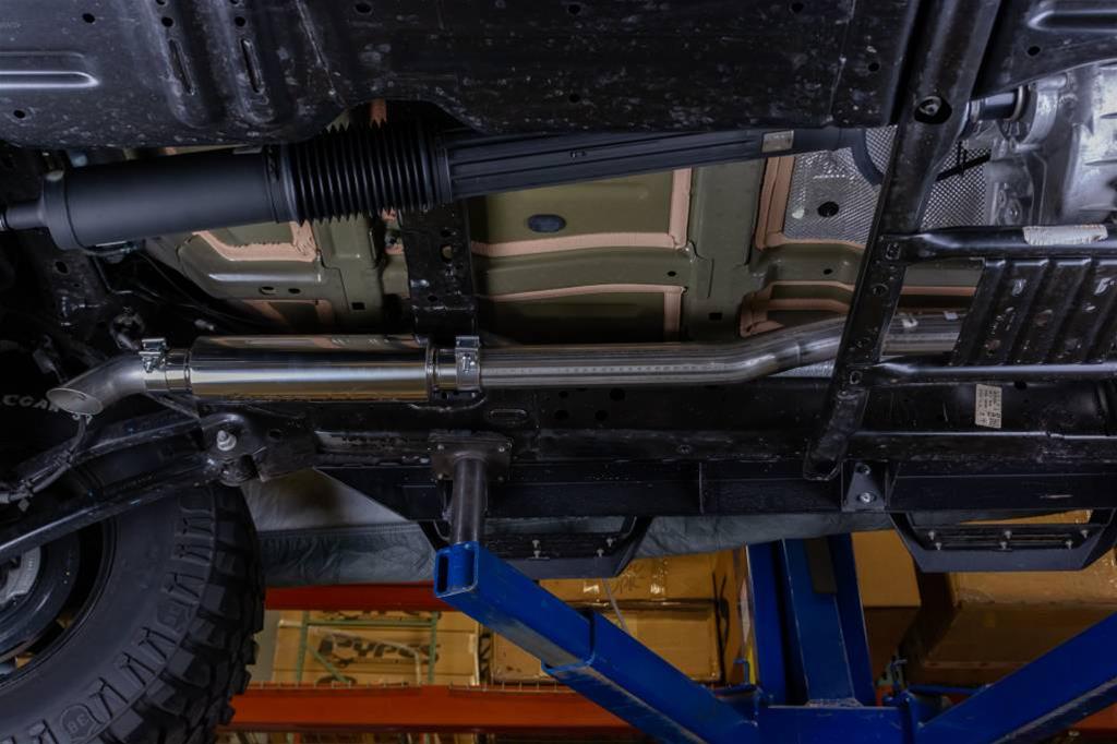 Pypes Stubby Cat-Back Race Pro Exhaust Systems SJJ27R System, Muffler, Cat Back, Single, Stainless Steel, Polished Muffler, Jeep, 3.6L, Kit thumbnail 4