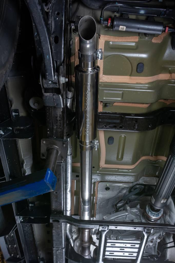 Pypes Stubby Cat-Back Race Pro Exhaust Systems SJJ27R System, Muffler, Cat Back, Single, Stainless Steel, Polished Muffler, Jeep, 3.6L, Kit thumbnail 6