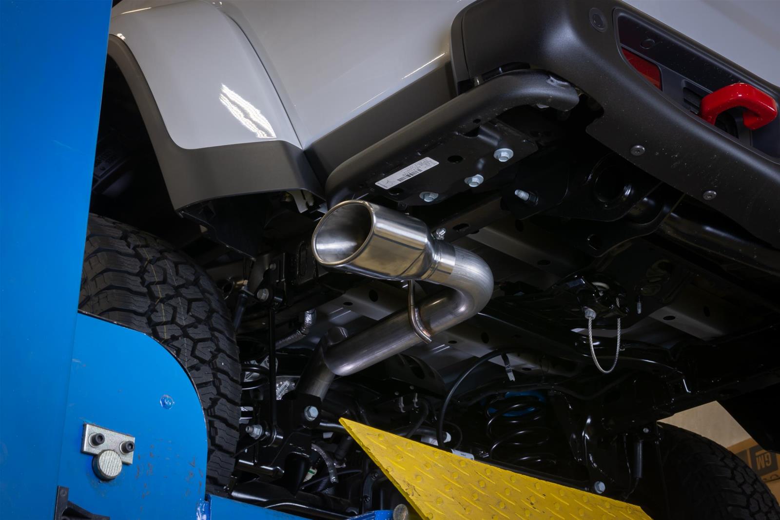 Pypes Street Pro Exhaust Systems SJJ50S Systems, Cat-Back, Stainless Steel, Natural, Chambered Mufflers, Polished Tip, Jeep, JT, Kit thumbnail 3