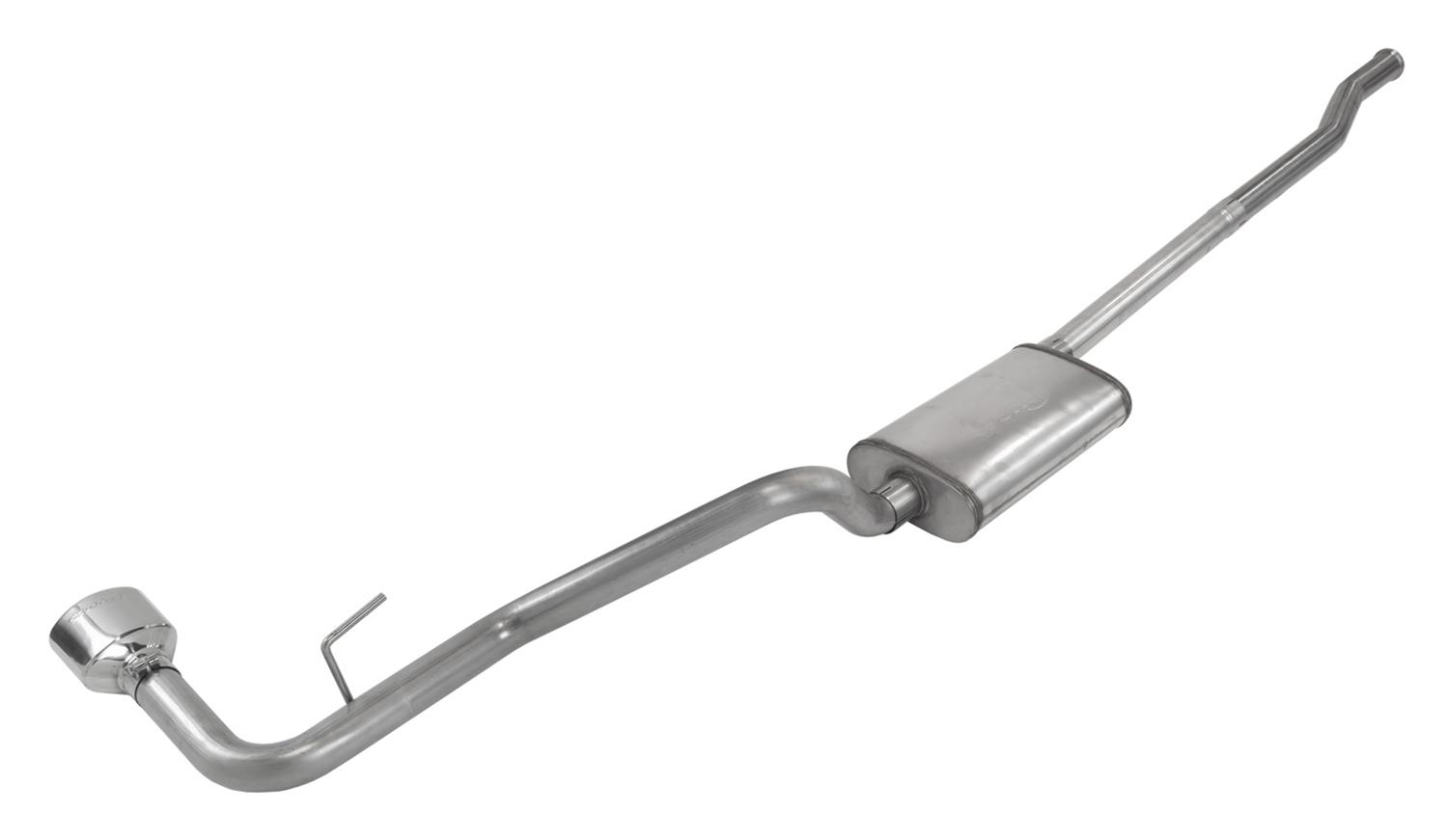 Pypes Street Pro Exhaust Systems SJJ50S Systems, Cat-Back, Stainless Steel, Natural, Chambered Mufflers, Polished Tip, Jeep, JT, Kit thumbnail 4