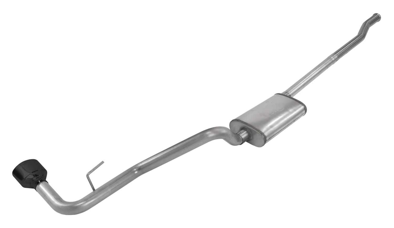 Pypes Street Pro Exhaust Systems SJJ50SB Systems, Cat-Back, Stainless Steel, Natural, Chambered Mufflers, Phantom Series Black Tip, Jeep, JT, Kit thumbnail 4