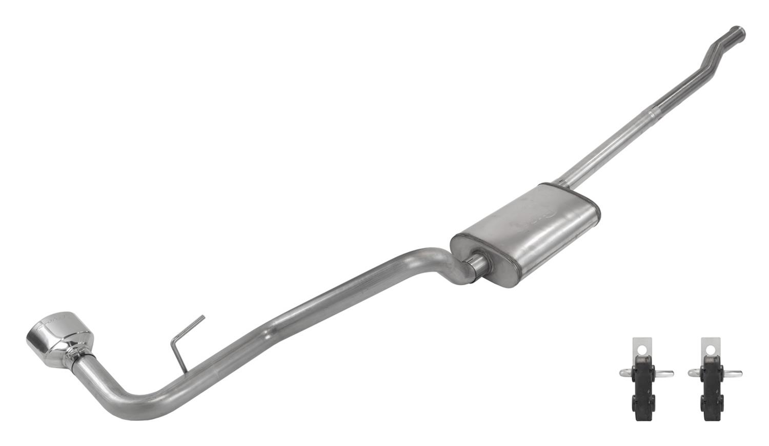 Pypes Street Pro Exhaust Systems SJJ51S Systems, Cat-Back, Stainless Steel, Natural, Chambered Mufflers, Polished Tip, Jeep, JT, Rubicon, Kit thumbnail 4