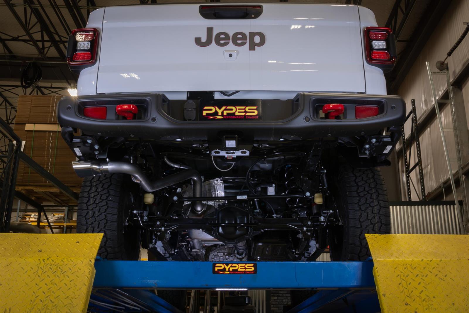 Pypes Street Pro Exhaust Systems SJJ51SB Systems, Cat-Back, Stainless Steel, Natural, Chambered Mufflers, Phantom Series Black Tip, Jeep, JT, Rubicon, Kit thumbnail 2
