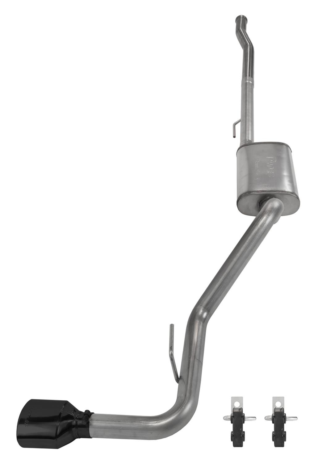 Pypes Street Pro Exhaust Systems SJJ51SB Systems, Cat-Back, Stainless Steel, Natural, Chambered Mufflers, Phantom Series Black Tip, Jeep, JT, Rubicon, Kit thumbnail 5