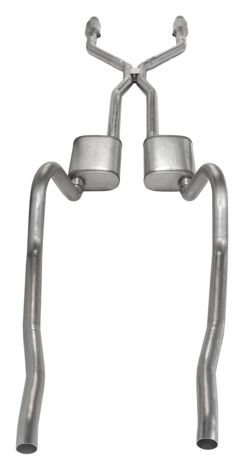 Pypes Violator Dual Exhaust Systems SMA940VE Systems, Crossmember Back w/X-Pipe, Split Rear Exit 2.5 in Intermediate thumbnail 4