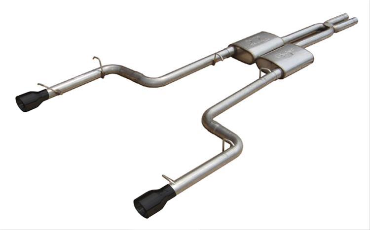 Pypes Race Pro Dual Exhaust Systems SMC12RB System, Pro, Cat-Back, Stainless Steel, Natural, Dodge, Kit thumbnail 2