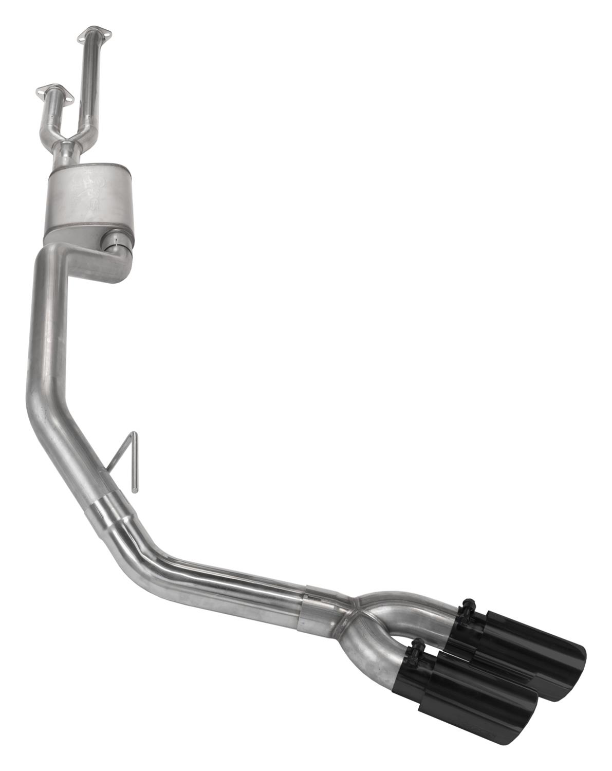Pypes Converter-Back Exhaust Systems STT10SB Systems, Cat-Back, Stainless Steel, Natural, Street Pro Mufflers, Black Powdercoated Tip, Toyota, Kit thumbnail 5