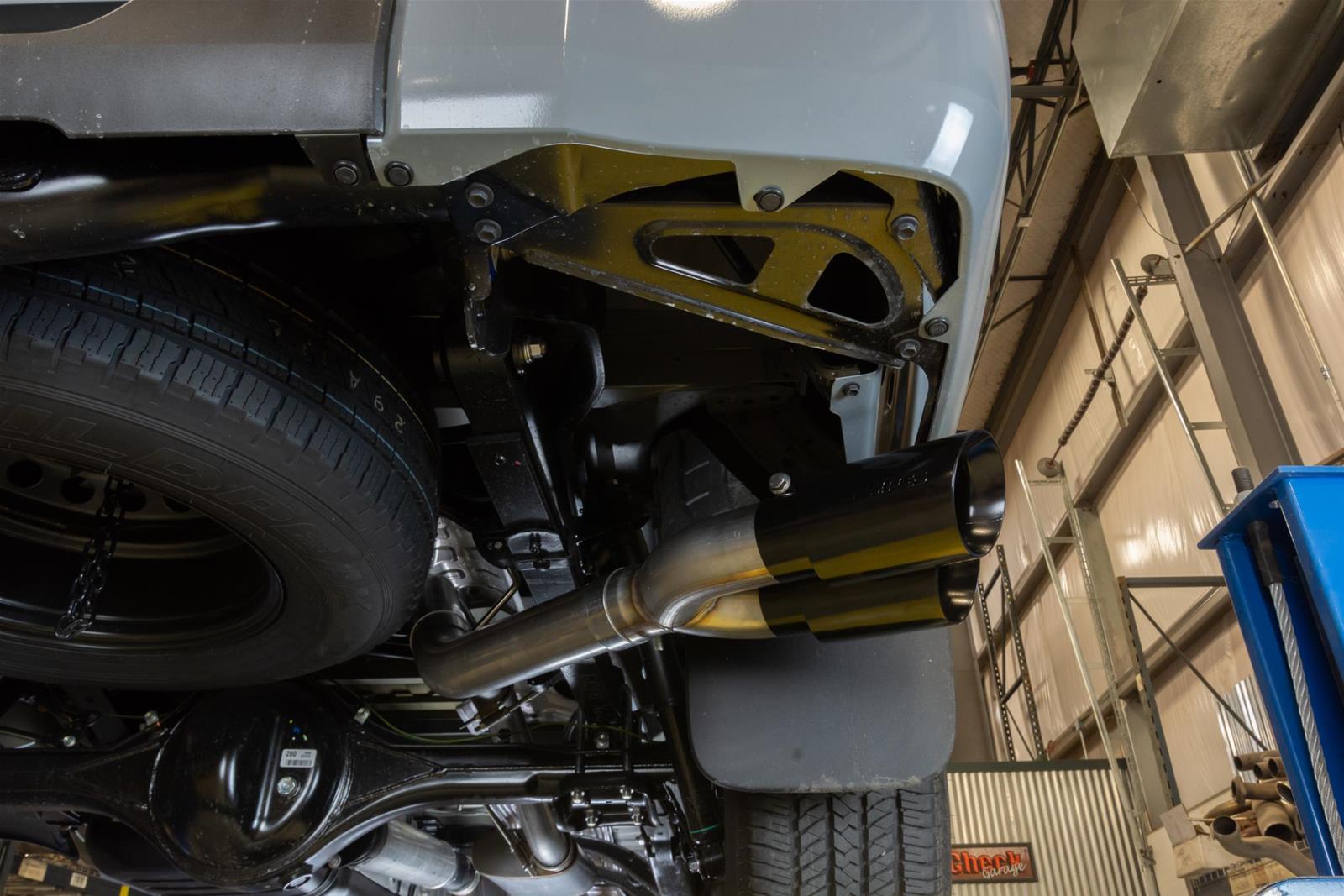 Pypes Converter-Back Exhaust Systems STT10VB Systems, Cat-Back, Stainless Steel, Natural, Violator Mufflers, Black Powdercoated Tip, Toyota, Kit