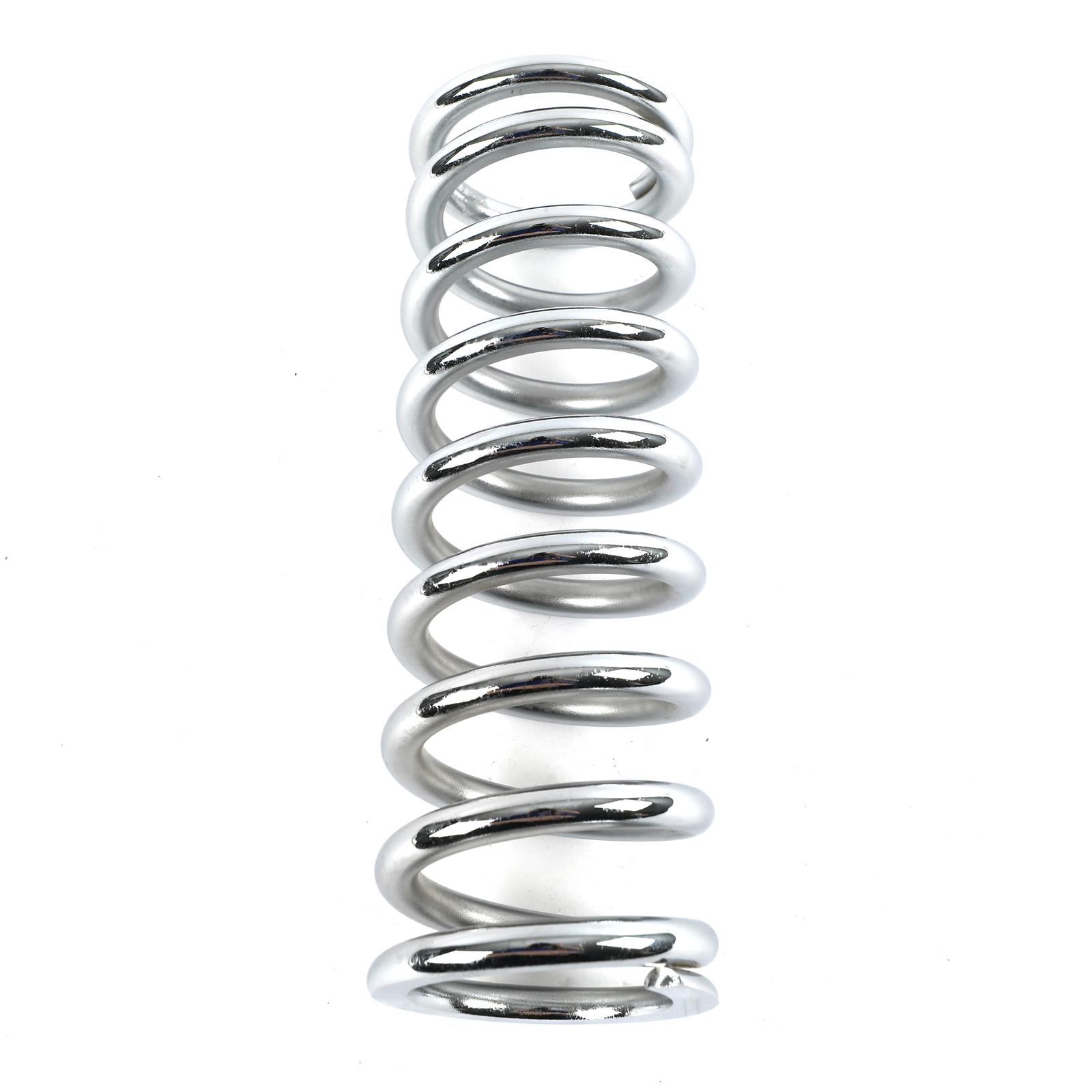 QA1 2-1/2in ID Spring - 10in Length x 300lbs/in - Chrome Plated