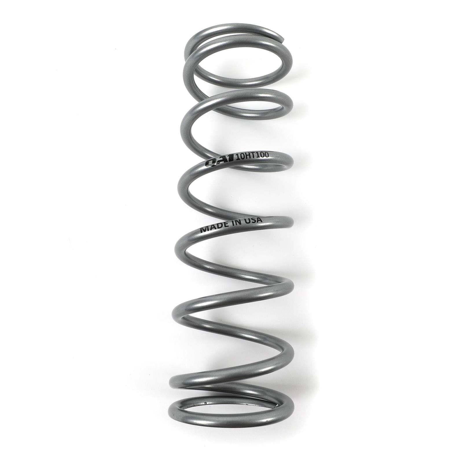 QA1 2-1/2in ID High Travel Spring - 10in Length x 100lbs/in - Silver Powder Coated