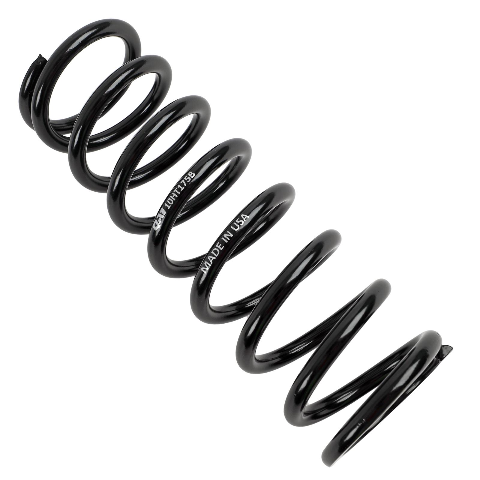QA1 2-1/2in ID High Travel Spring - 10in Length x 175lbs/in - Black Powder Coated