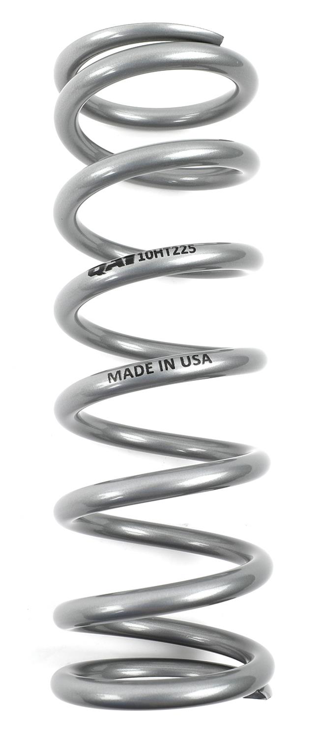 QA1 2-1/2in ID High Travel Spring - 10in Length x 225lbs/in - Silver Powder Coated thumbnail 2