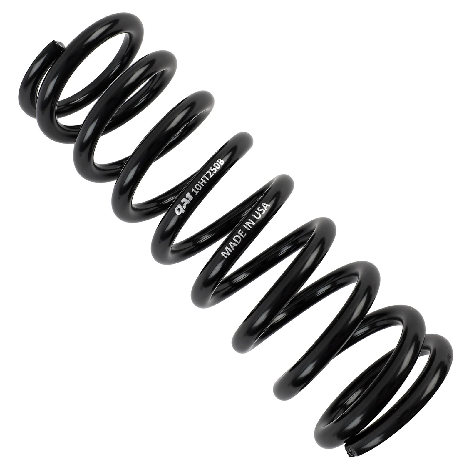 QA1 2-1/2in ID High Travel Spring - 10in Length x 250lbs/in - Black Powder Coated