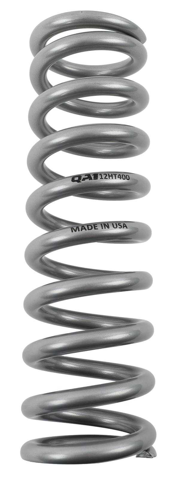 QA1 2-1/2in ID High Travel Spring - 10in Length x 400lbs/in - Silver Powder Coated thumbnail 2