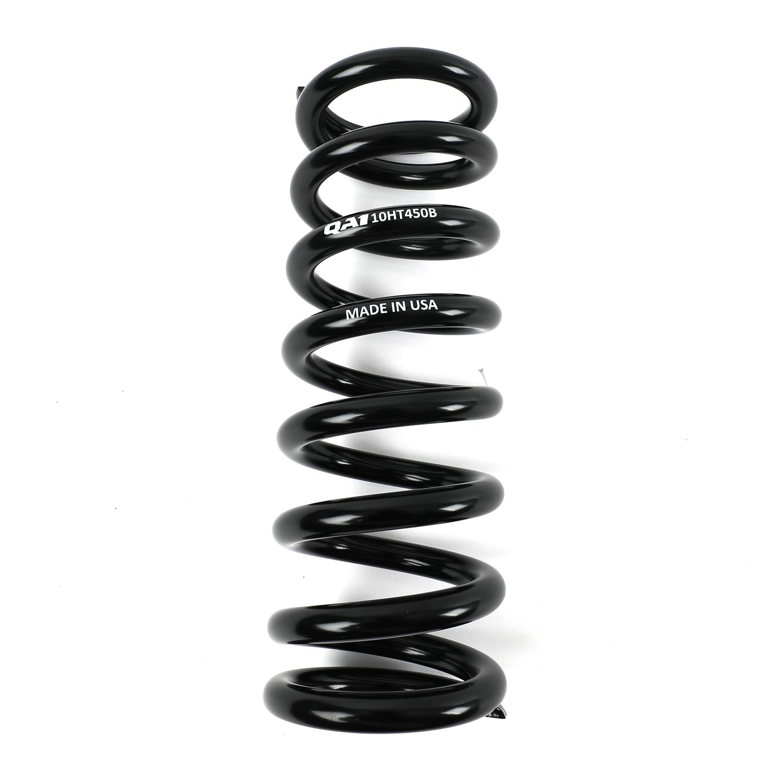 QA1 2-1/2in ID High Travel Spring - 10in Length x 450lbs/in - Black Powder Coated