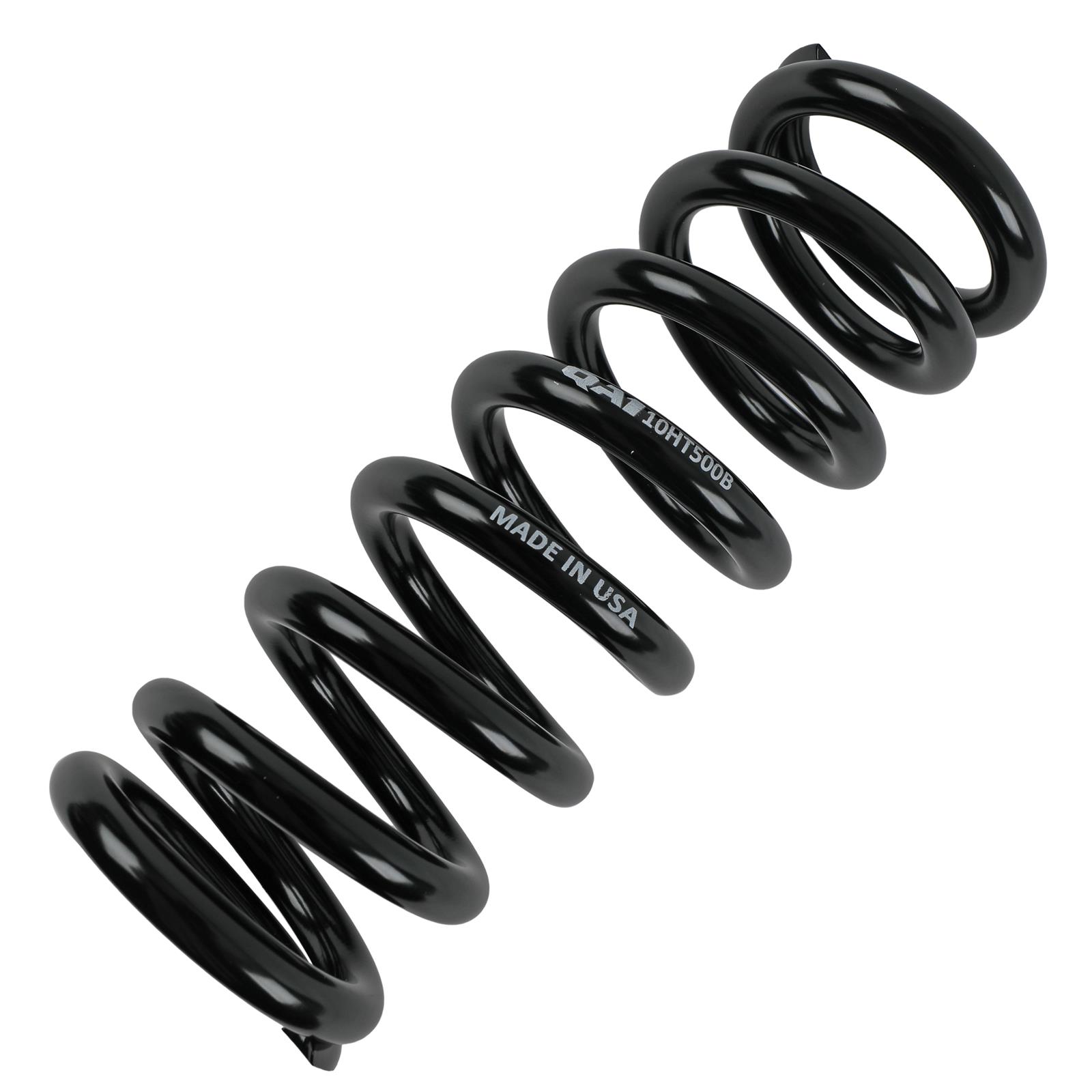 QA1 2-1/2in ID High Travel Spring - 10in Length x 500lbs/in - Black Powder Coated