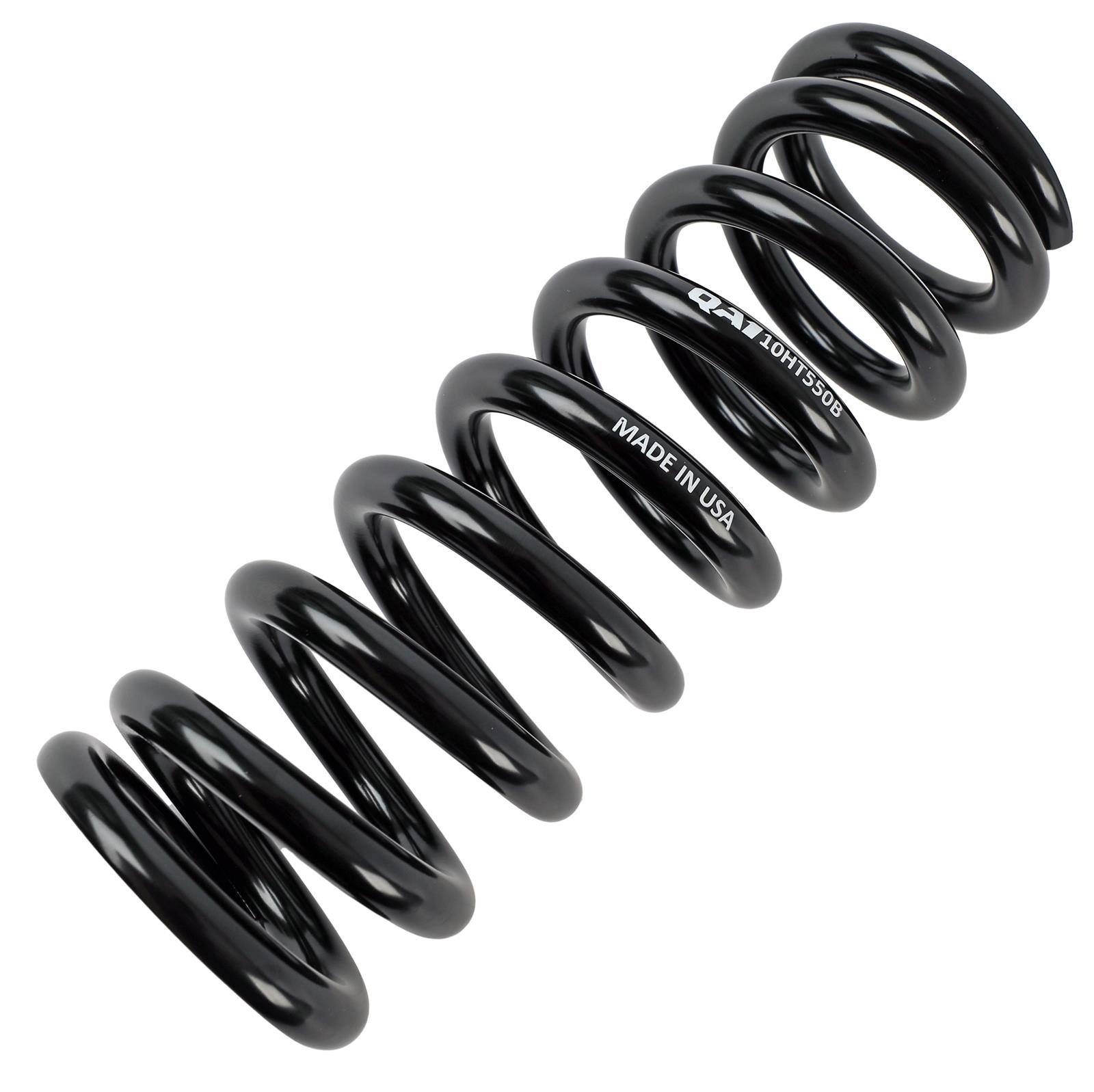 QA1 2-1/2in ID High Travel Spring - 10in Length x 550lbs/in - Black Powder Coated