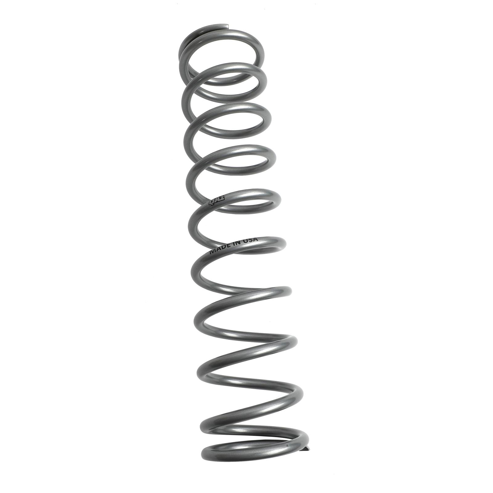QA1 2-1/2in ID High Travel Spring - 12in Length x 80lbs/in - Silver Powder Coated