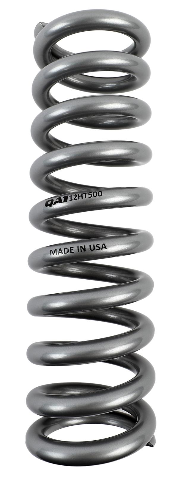 QA1 2-1/2in ID High Travel Spring - 12in Length x 500lbs/in - Silver Powder Coated thumbnail 2