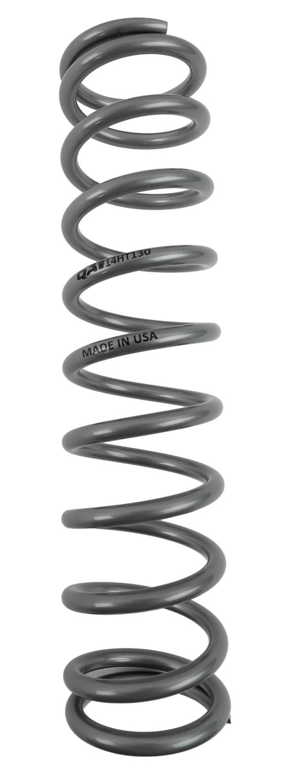 QA1 2-1/2in ID High Travel Spring - 14in Length x 130lbs/in - Silver Powder Coated thumbnail 2