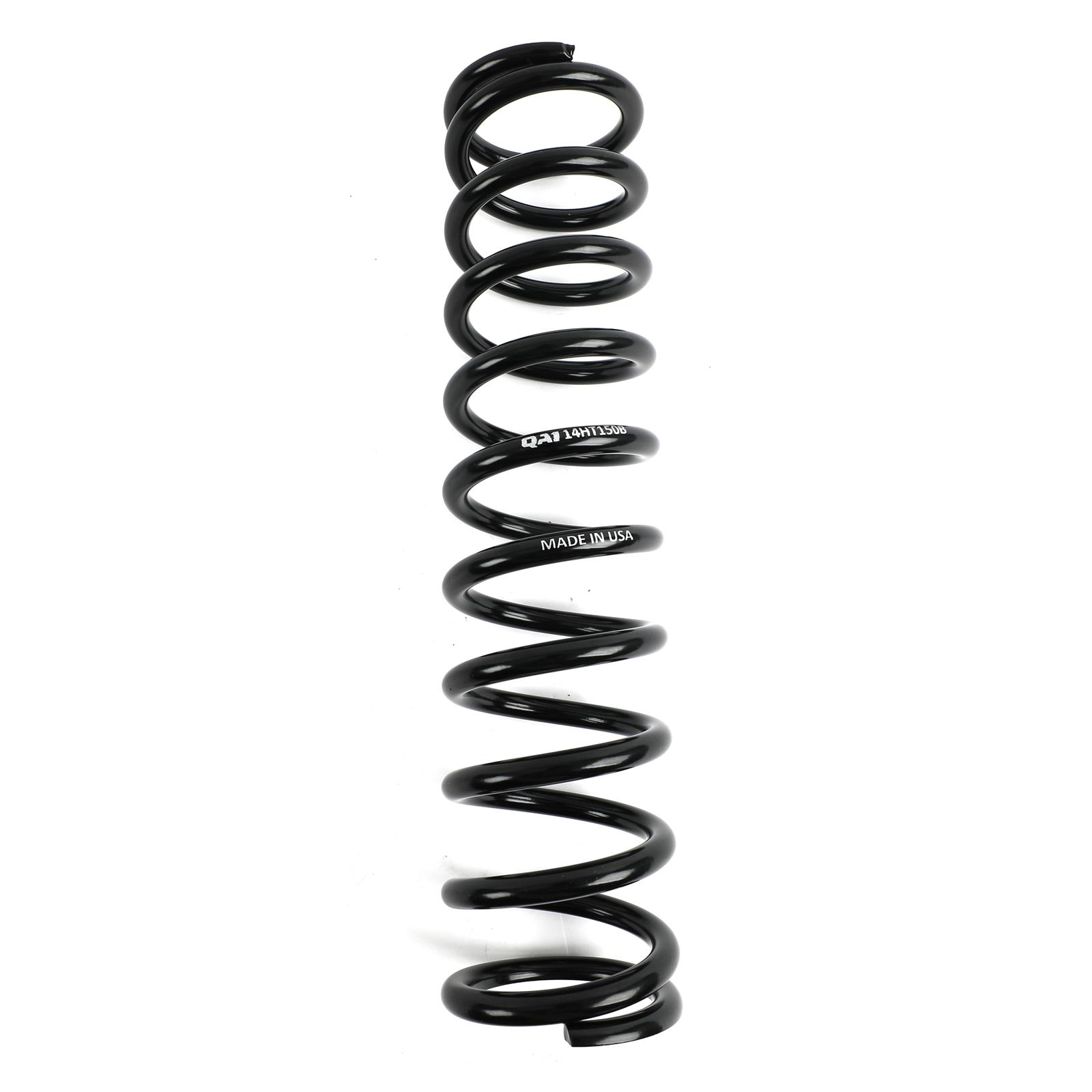 QA1 2-1/2in ID High Travel Spring - 14in Length x 150lbs/in - Black Powder Coated