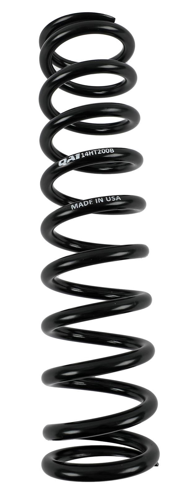QA1 2-1/2in ID High Travel Spring - 14in Length x 200lbs/in - Black Powder Coated