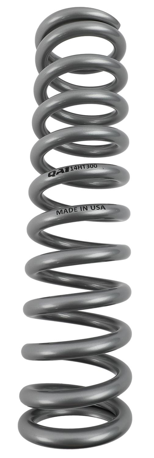QA1 2-1/2in ID High Travel Spring - 14in Length x 300lbs/in - Silver Powder Coated thumbnail 3