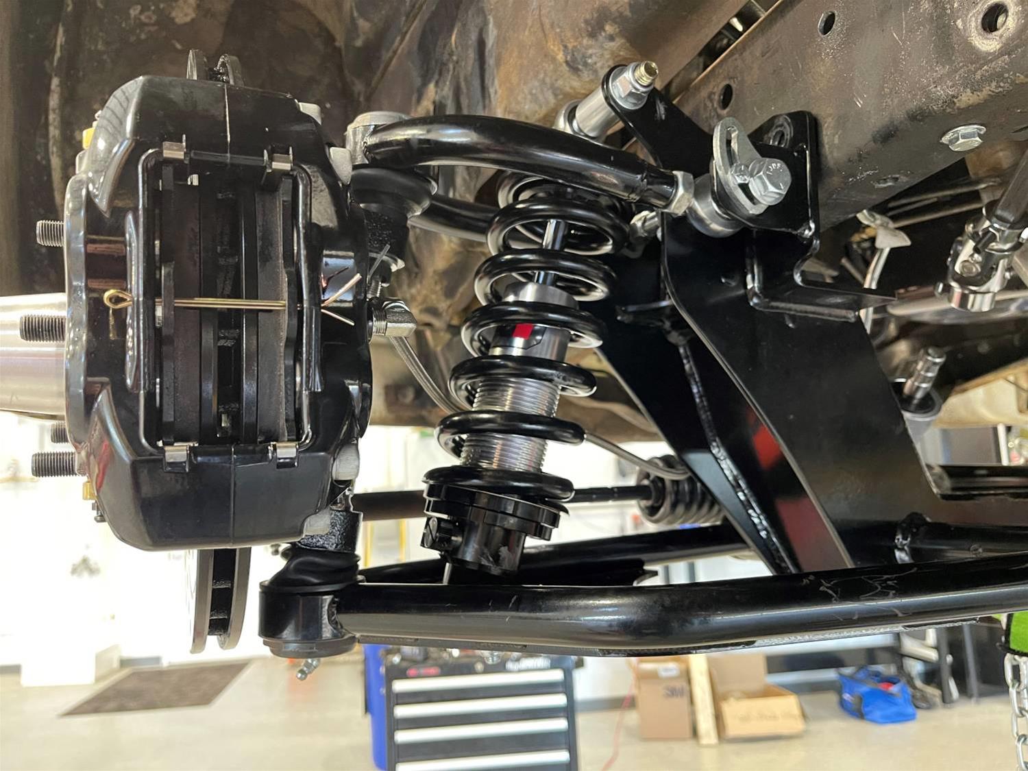 QA1 1961-71 D100 Independent Front Suspensions for 1968-1971 PICKUP, 1961-1967 SERIES - 52615-S600 Suspension Package, IFS, Front, 5 in. to 6 in. Drop, Single Adjustable Coilover, 600 lbs./in. Spring Rate, Tubular Arms, Dodge, Kit