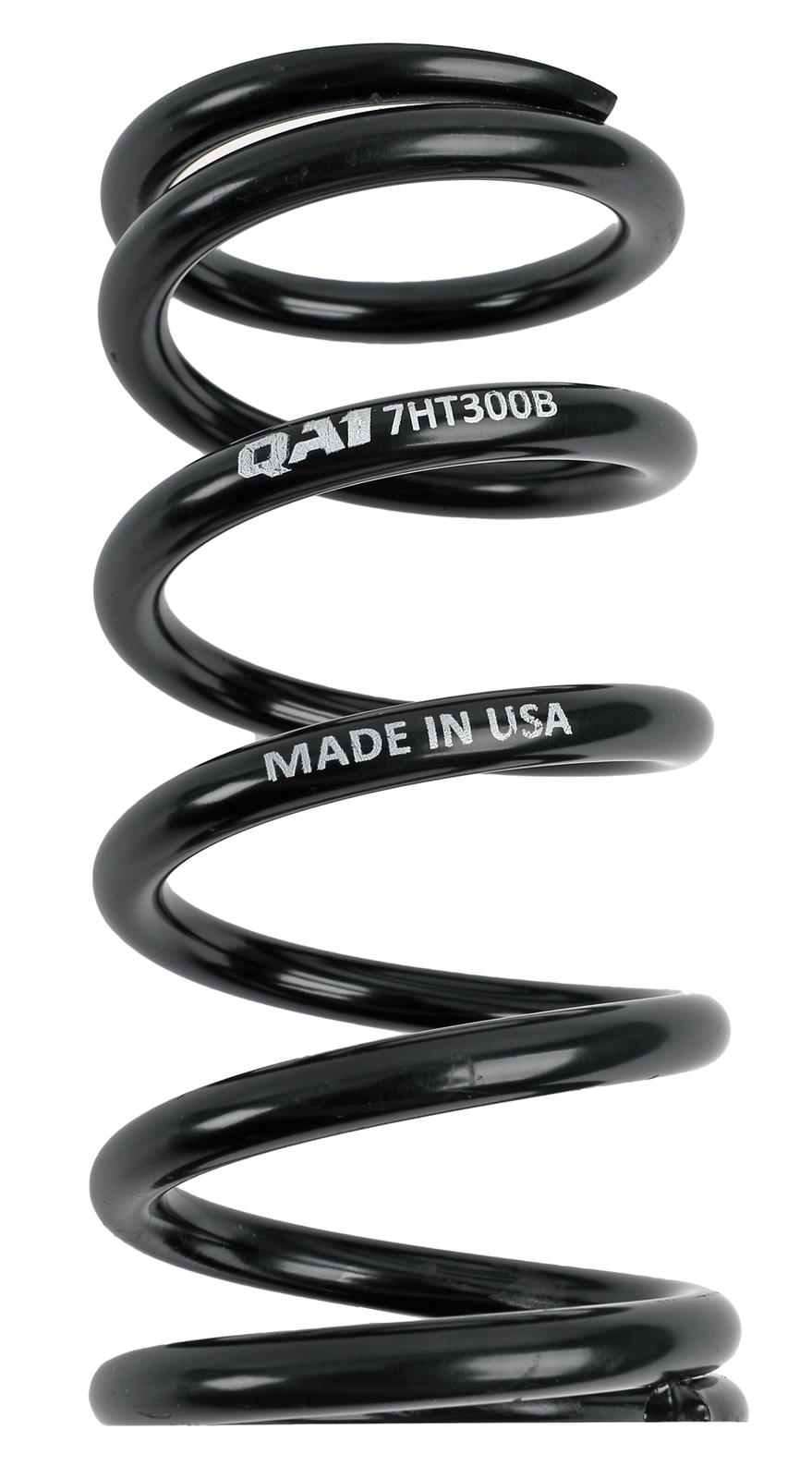 QA1 2-1/2in ID High Travel Spring - 7in Length x 300lbs/in - Black Powder Coated thumbnail 2