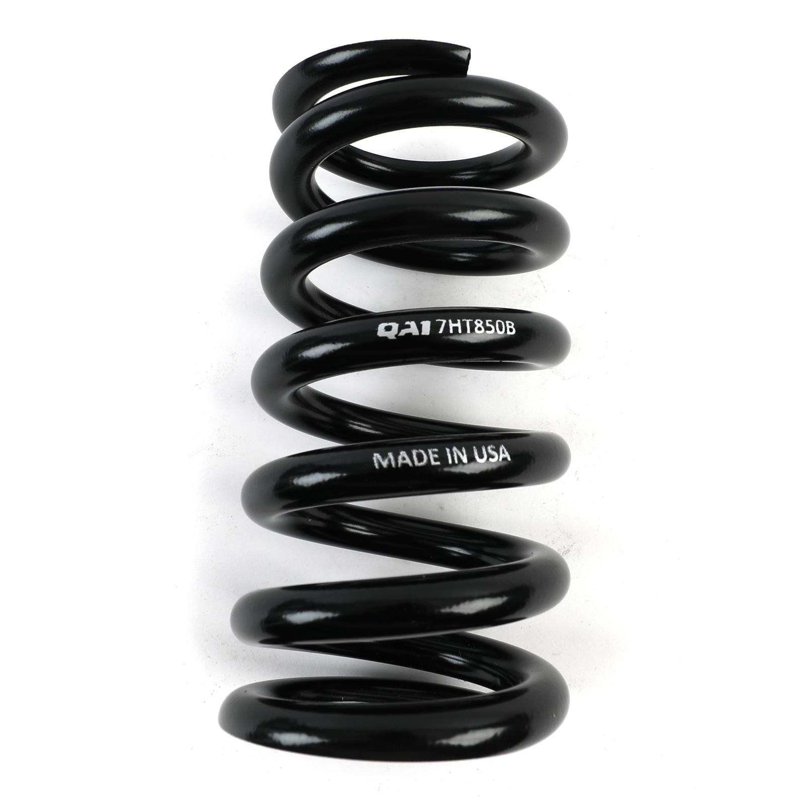 QA1 2-1/2in ID High Travel Spring - 7in Length x 850lbs/in - Black Powder Coated