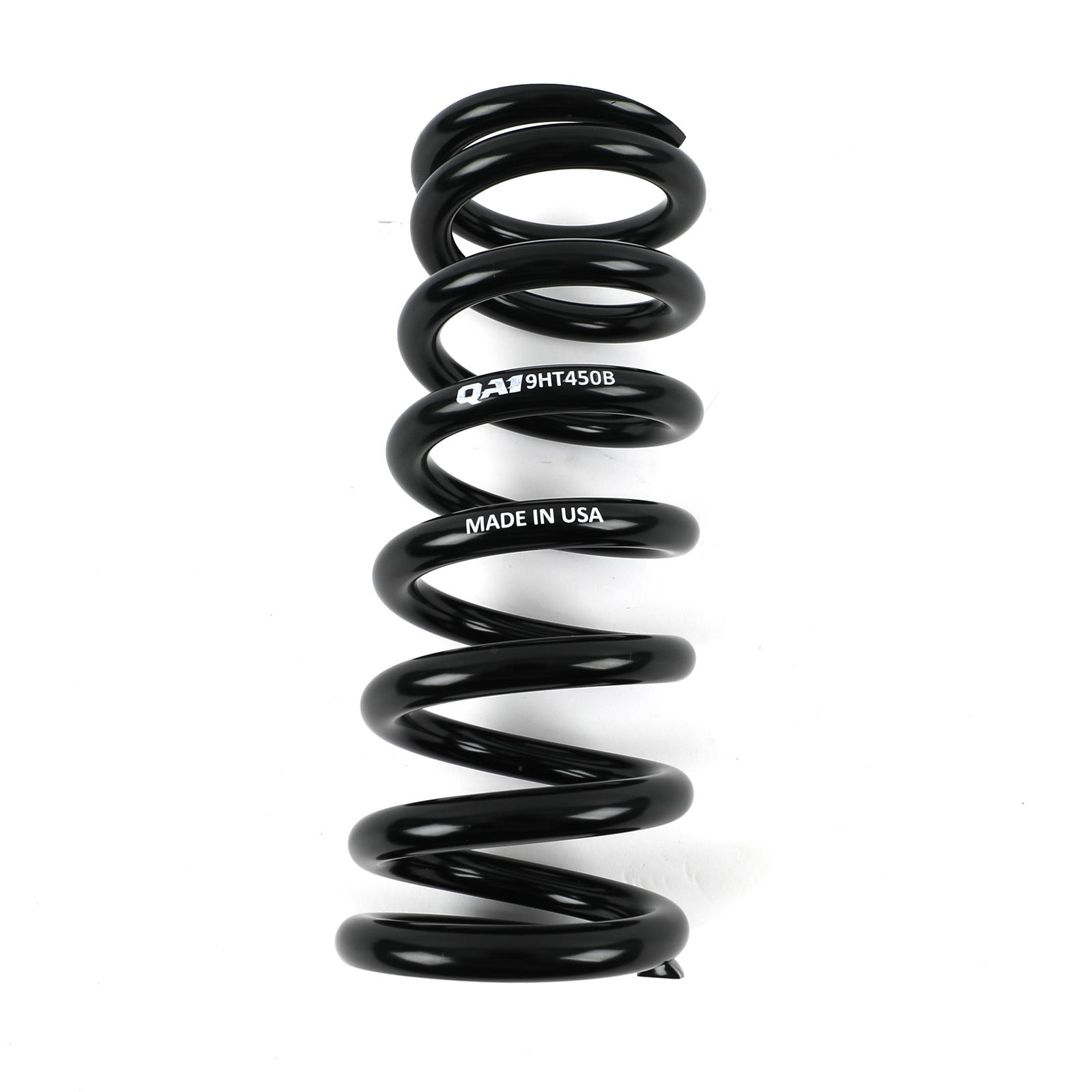 QA1 2-1/2in ID High Travel Spring - 9in Length x 450lbs/in - Black Powder Coated