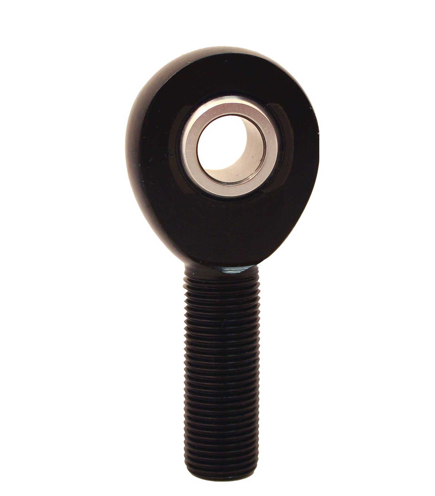 QA1 A Series Endura Rod End - Male/Left Hand - .5in Bore x 5/8-18 - Black Aluminum thumbnail 2