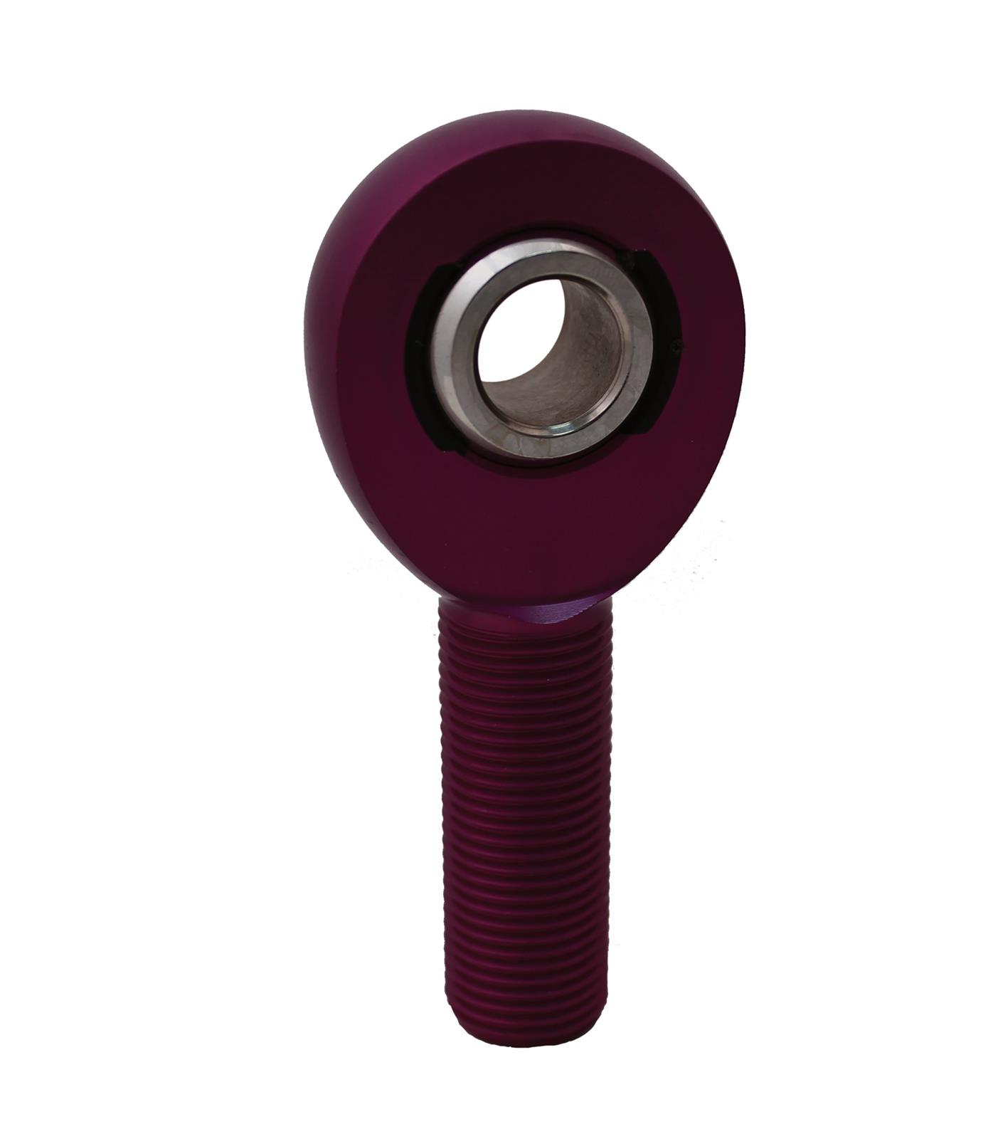 QA1 A Series Endura Rod End - Male/Right Hand - .5in Bore x 5/8-18 - Purple Aluminum thumbnail 2