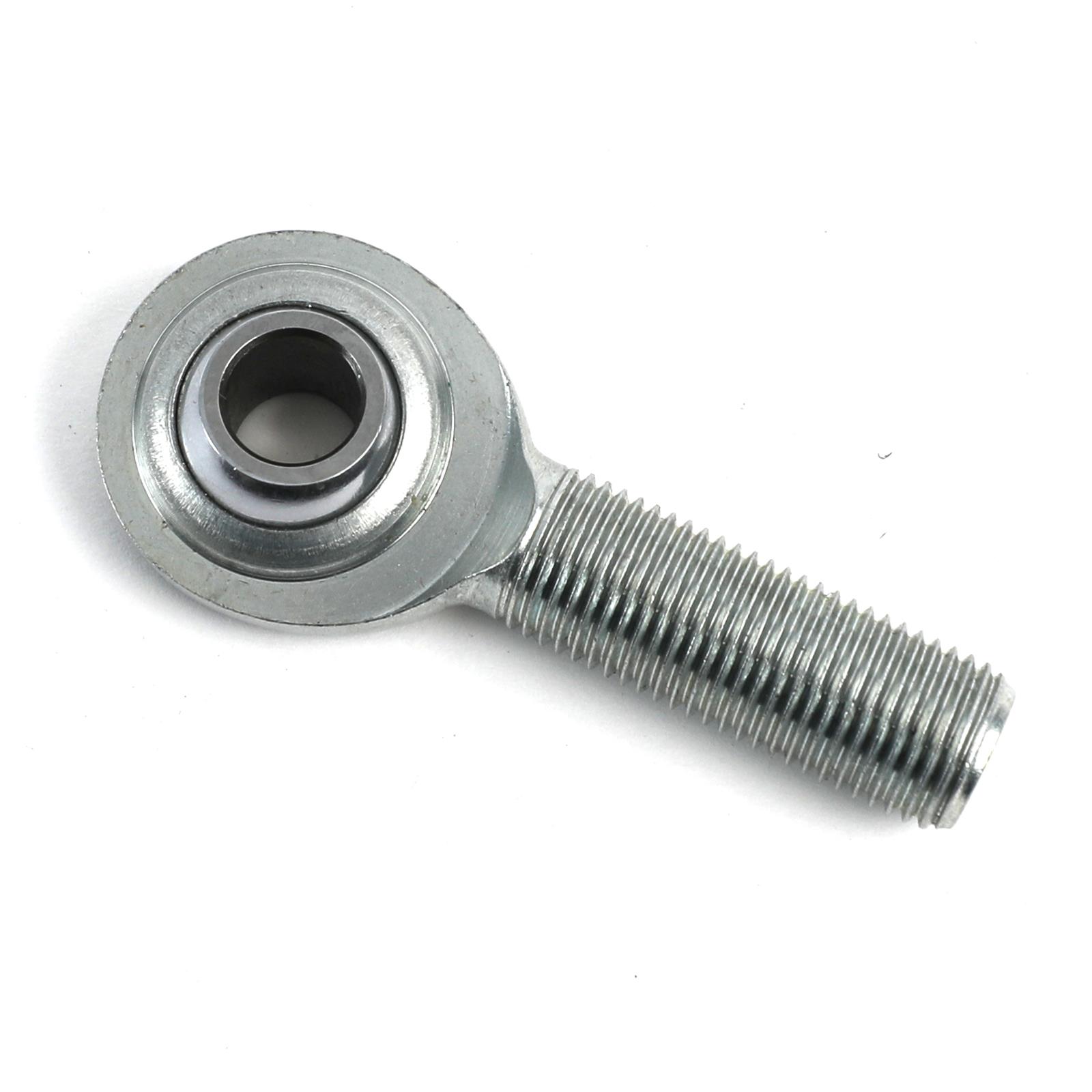 QA1 C Series 2-Pc Rod End - Male/Right Hand - .375in Bore x 1/2-20 - Carbon Steel