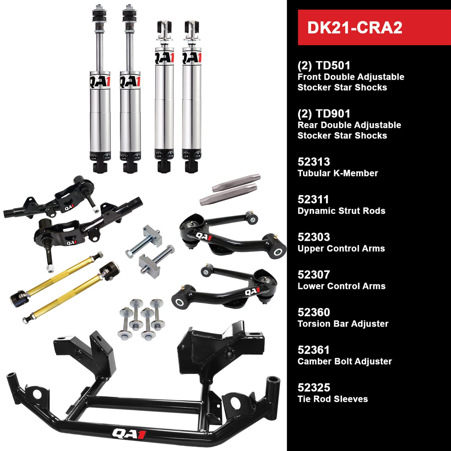 QA1 Level 1 Full Vehicle Drag Racing Suspension Kits DK21-CRA2 Handling Packages, Racing, Shocks/Struts, Control Arms, K-member, Dodge, Plymouth, Kit