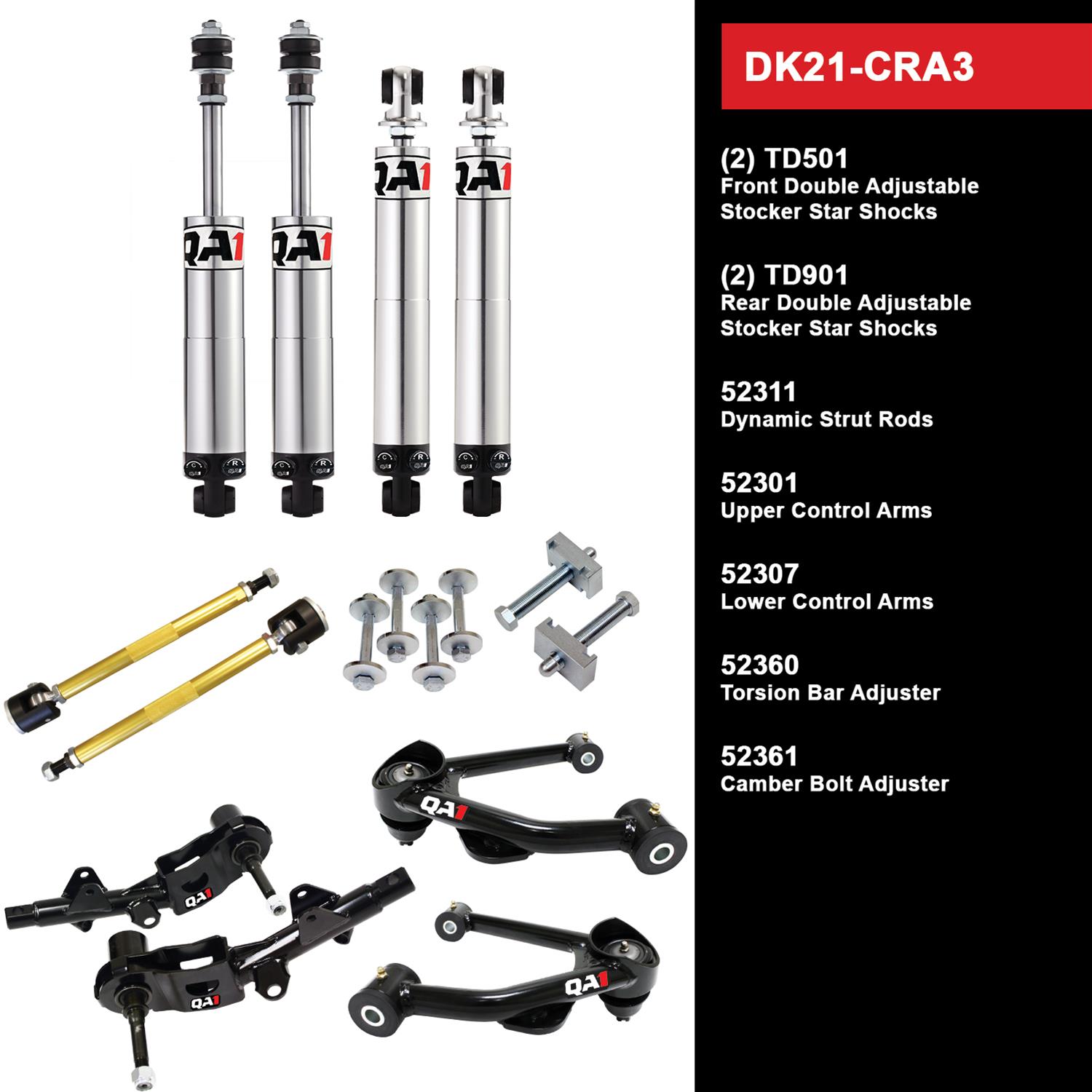 QA1 Level 1 Full Vehicle Drag Racing Suspension Kits DK21-CRA3 Handling Packages, Racing, Shocks/Struts, Control Arms, Dodge, Plymouth, Kit