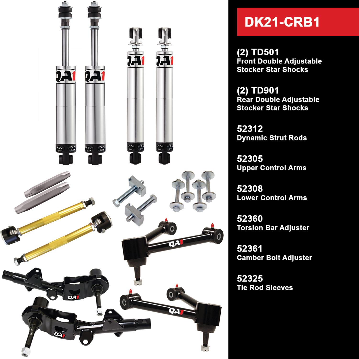 QA1 Level 1 Full Vehicle Drag Racing Suspension Kits DK21-CRB1 Handling Packages, Racing, Shocks/Struts, Control Arms, Dodge, Plymouth, Kit
