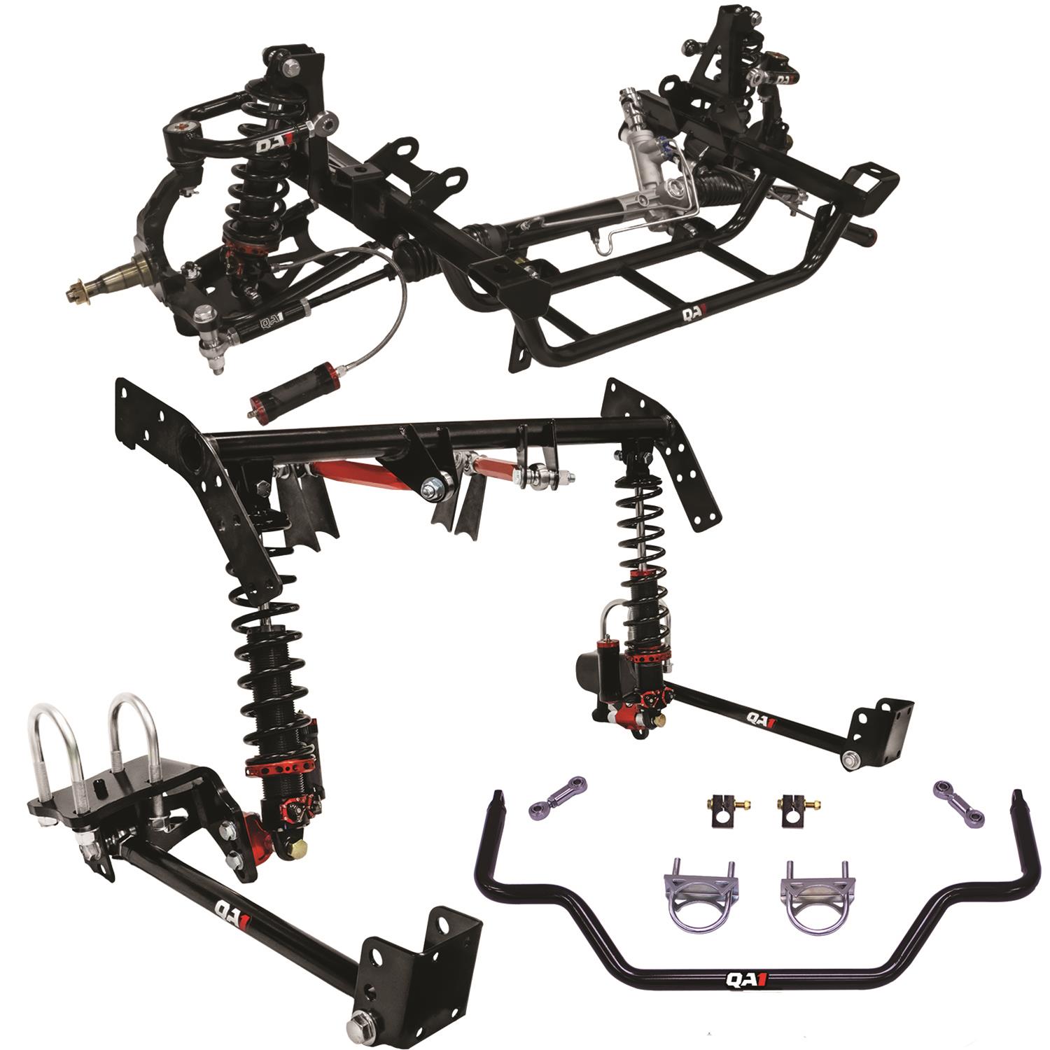 QA1 Level 3 Full Vehicle Drag Racing Suspension Kits DK23-CRA2 Handling Packages, Racing, Coil Springs, Shocks/Struts, Control Arms, Rear Sway Bar, 0-2.000 in. Drop, Dodge, Plymouth, Kit