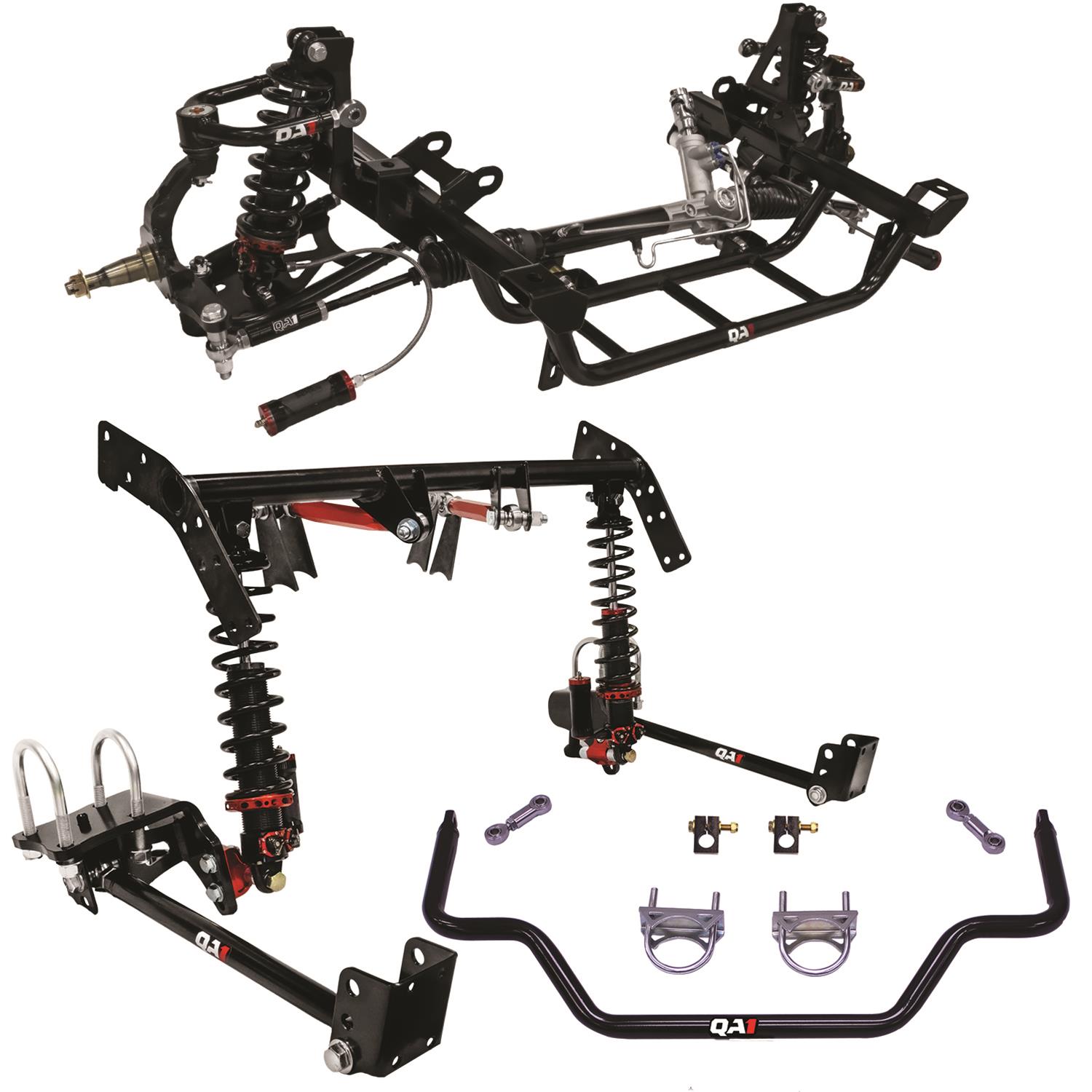 QA1 Level 3 Full Vehicle Drag Racing Suspension Kits DK23-CRB3 Handling Packages, Racing, Coil Springs, Shocks/Struts, Control Arms, Rear Sway Bar, 0-2.000 in. Drop, Dodge, Plymouth, Kit