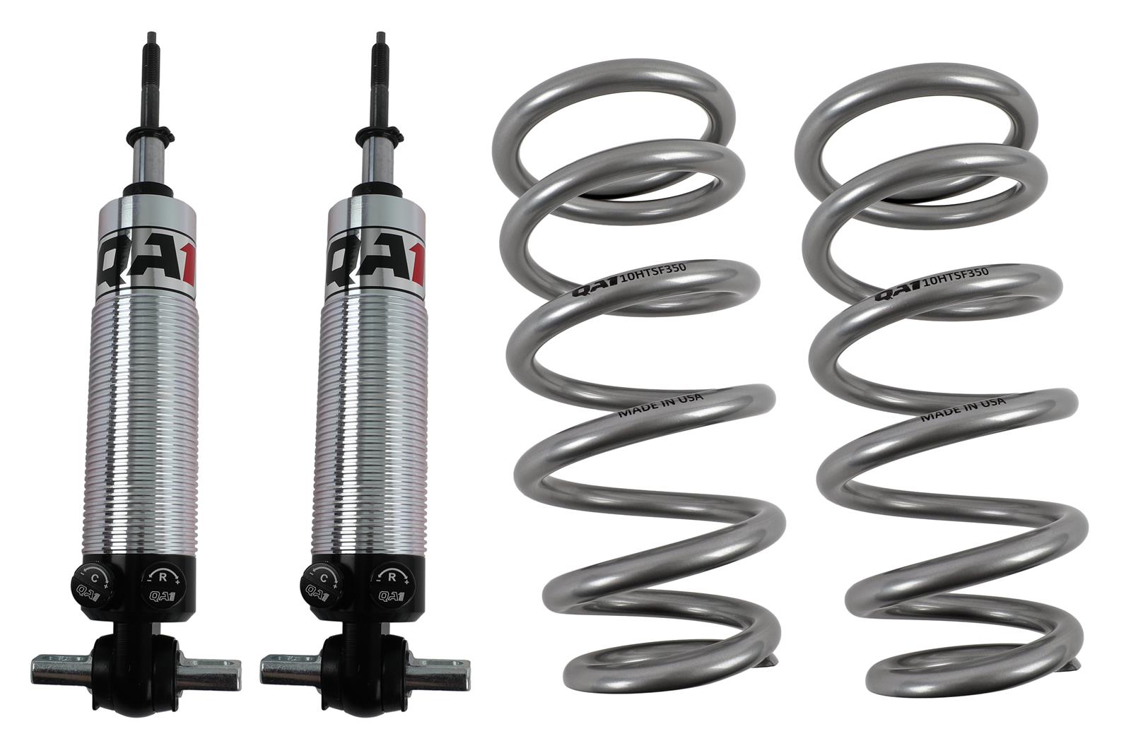 QA1 GM Pro Front Coil-Over System - Double Adj. - 10in x 350lbs/in - Flat - Aluminum