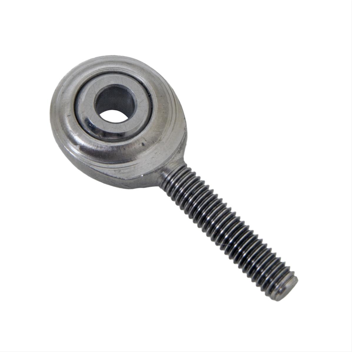 QA1 G Series 2-Pc Rod End - Male/Right Hand - .19in Bore x 3/16-24 - Stainless Steel w/PTFE