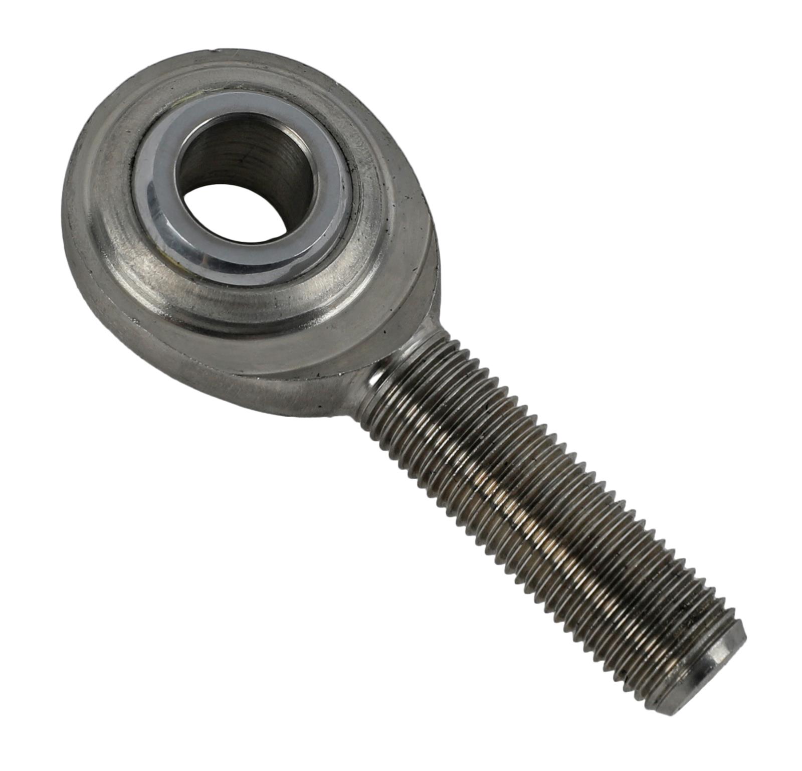 QA1 G Series 2-Pc Rod End - Male/Right Hand - .5in Bore x 1/2-20 - Stainless Steel w/PTFE