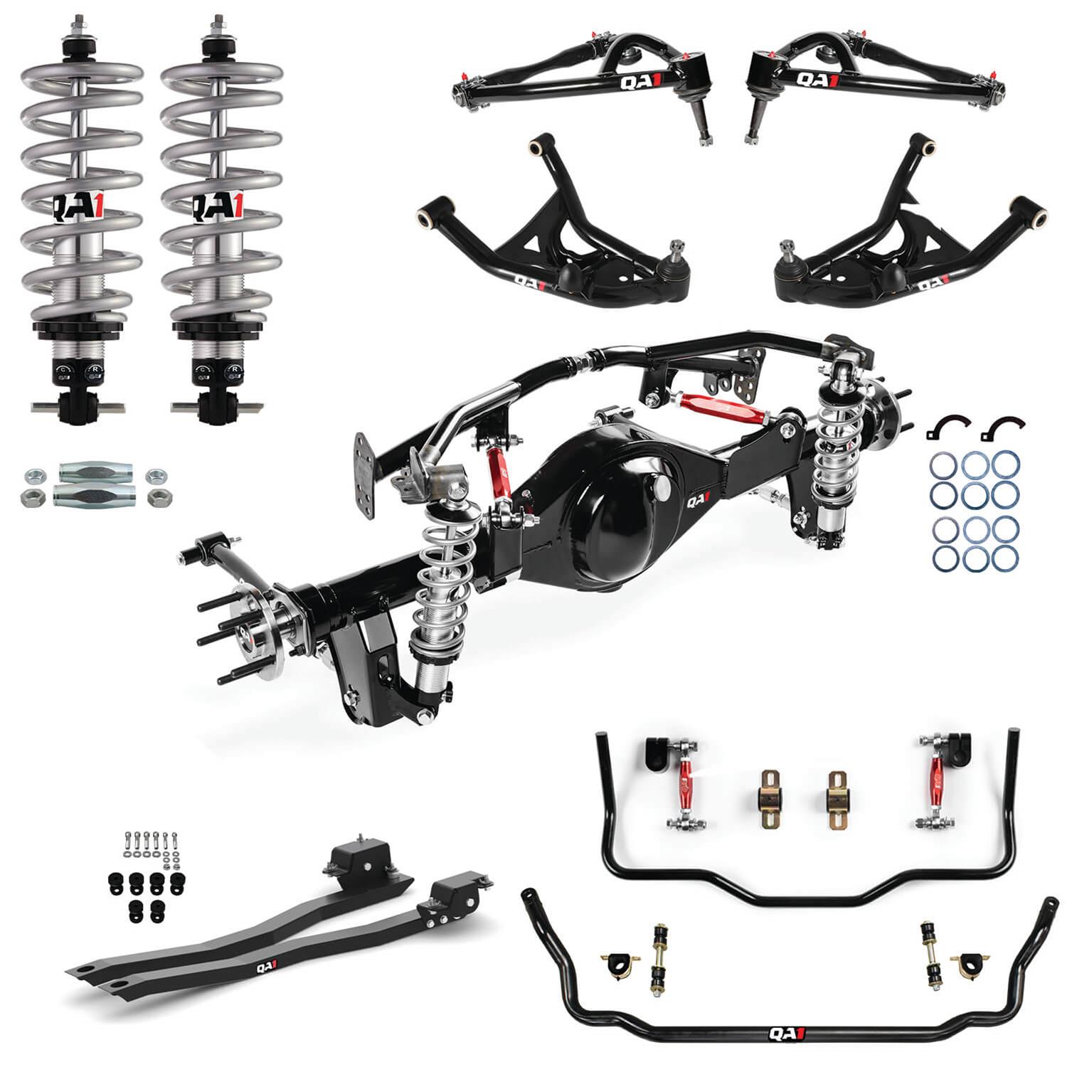 QA1 Level 2 Full Vehicle Handling Suspension Kits for 1975-1981 CAMARO, FIREBIRD - HK52-GMF2RS Packages, Kits, Coilovers, 4-Link with 9 in. Housing, Control Arms, Subframe Connectors, Chevrolet, Pontiac, Kit