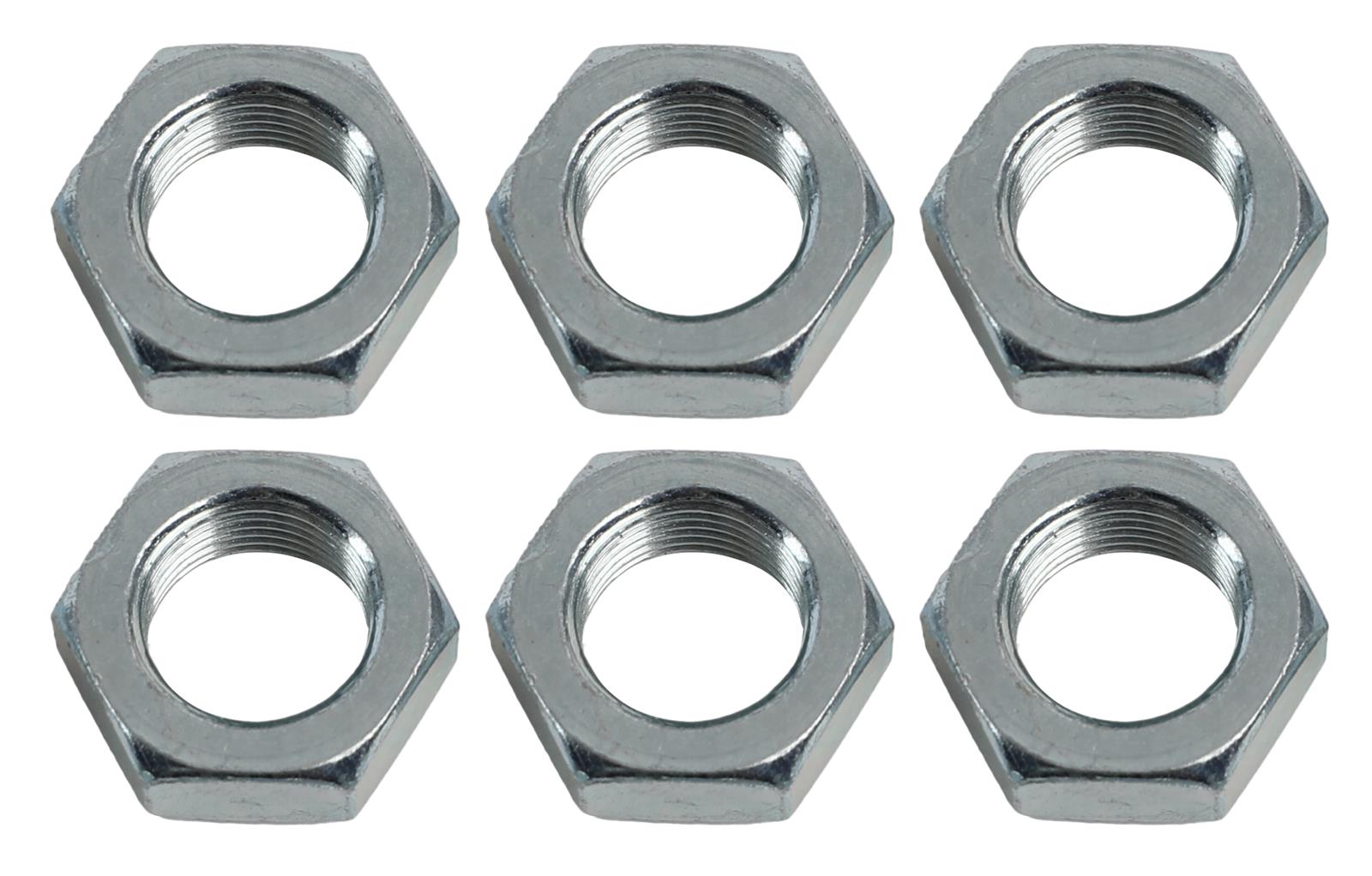 QA1 Jam Nut - 3/4-16 Right Hand - 1-1/8in Hex 7/16in Wide - Steel - 6 Pack